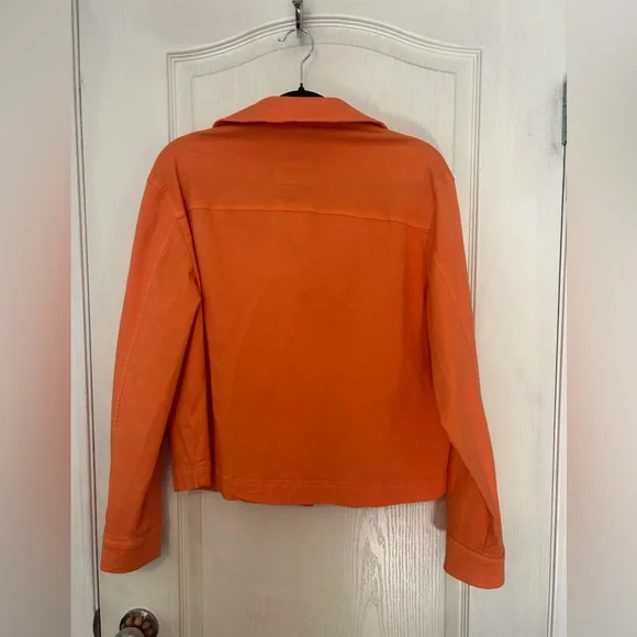 Peruzzi Orange Button-Front Jacket - Picture 6 of 10